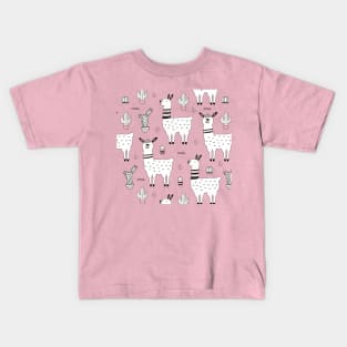 Llama Pattern 2 Kids T-Shirt